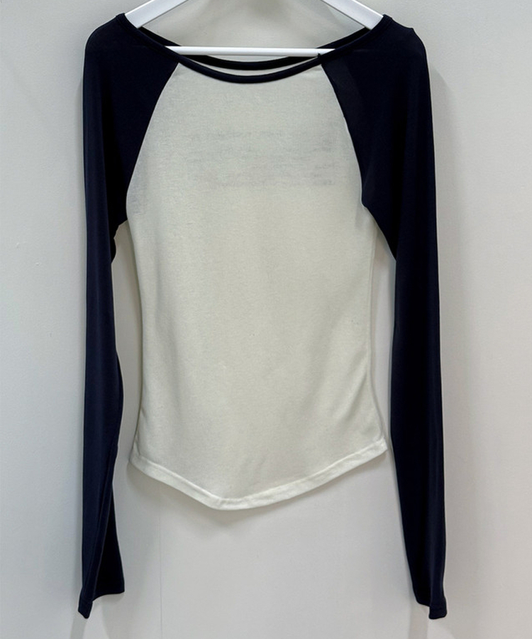 レタリングスリムシルクTシャツ