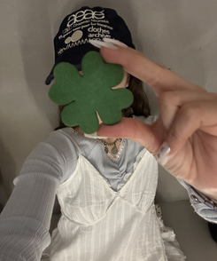 レースナローVネックトップス SKY BLUE