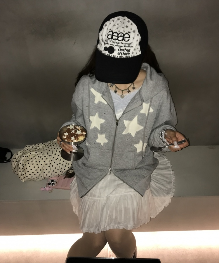 レースナローVネックトップス SKY BLUE