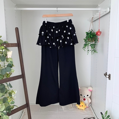 スターティアードスカートレイヤードパンツ