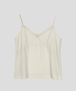 Vネックレースキャミソール