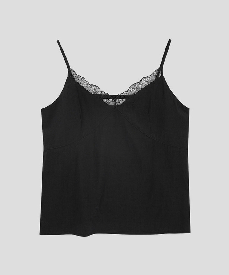 Vネックレースキャミソール