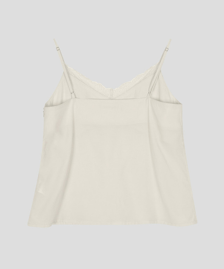 Vネックレースキャミソール