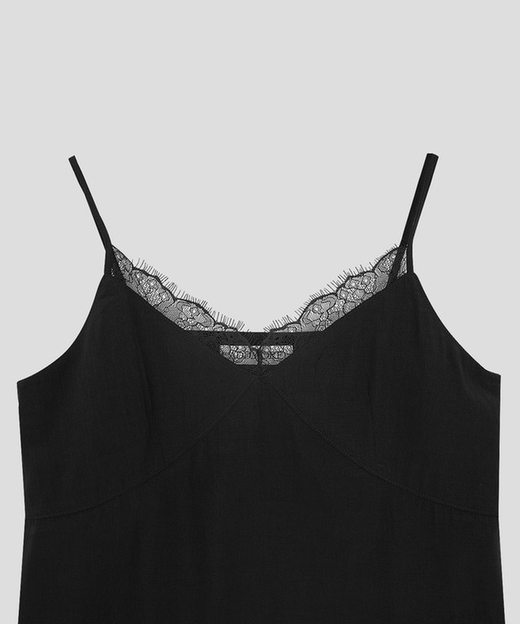 Vネックレースキャミソール