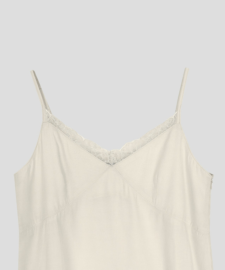 Vネックレースキャミソール
