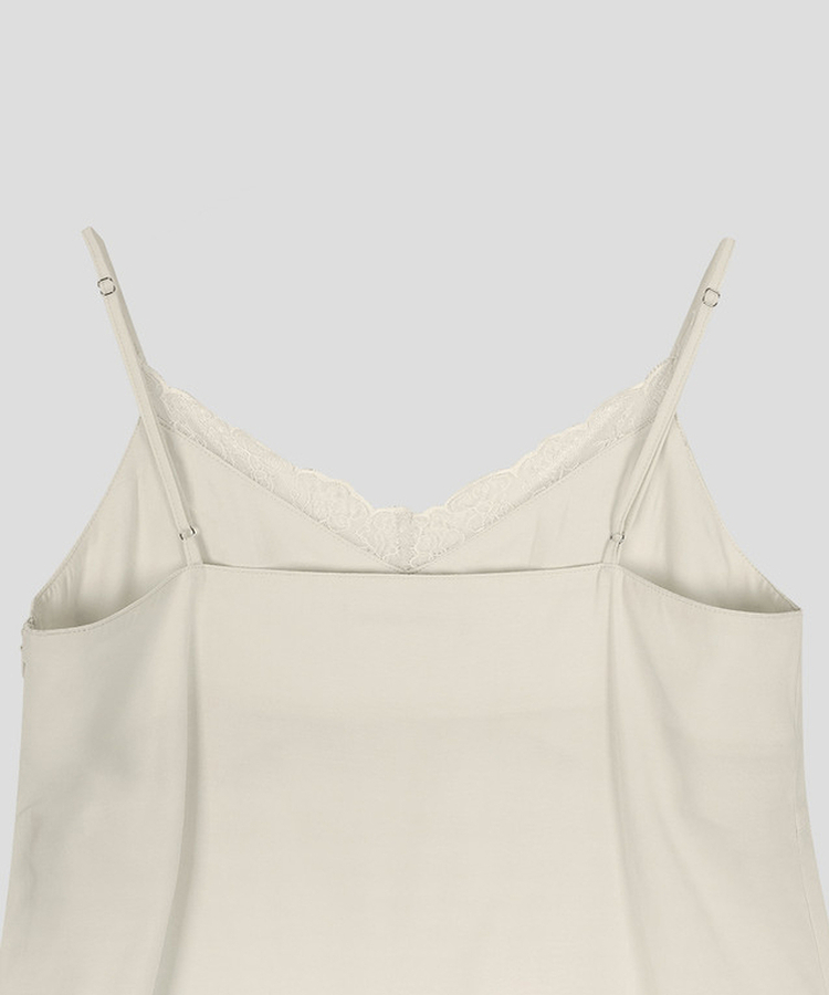 Vネックレースキャミソール