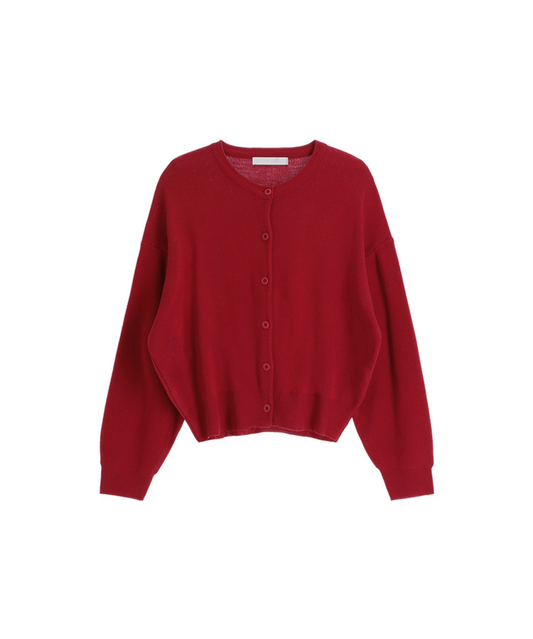(9カラー♥／春カーディガン)   ラウンドネック ニット 長袖 カーディガン