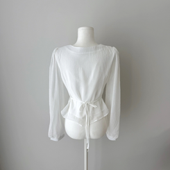 【SET】ボタンブラウス＋スカートパンツ