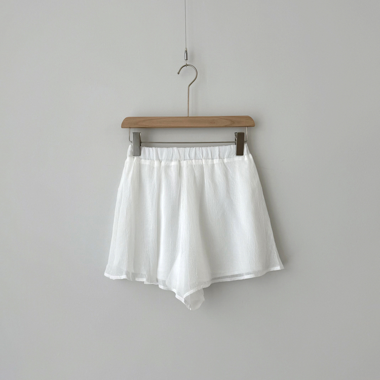 【SET】ボタンブラウス＋スカートパンツ