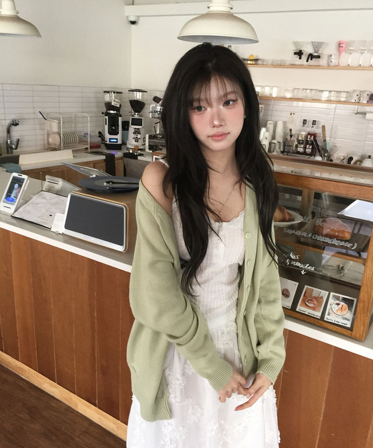 デイリーハーフカーディガン(6color) MINT