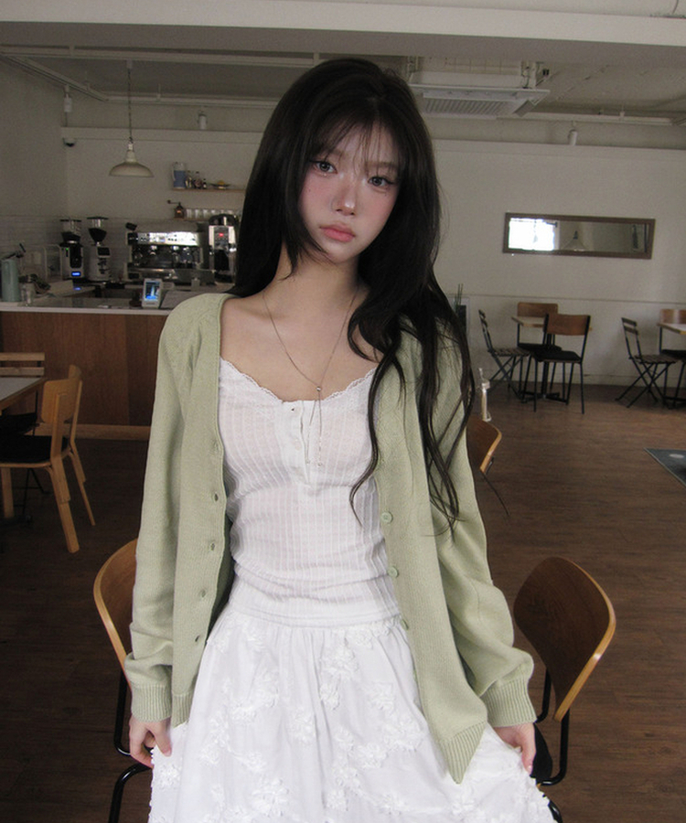 デイリーハーフカーディガン(6color) MINT