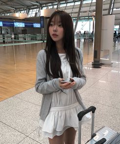 ベーシックラウンドニットカーディガン(6color) GREY