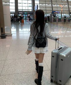 ベーシックラウンドニットカーディガン(6color) GREY