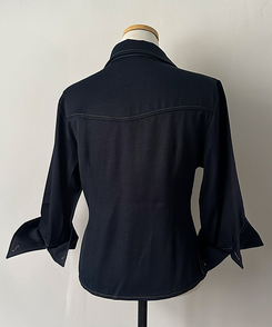 スリムフィット7分袖シャツ