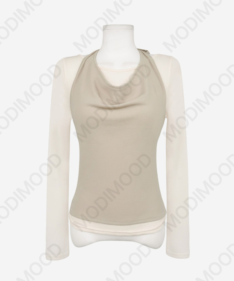 【SET】ホルタードレープテンセルTシャツ