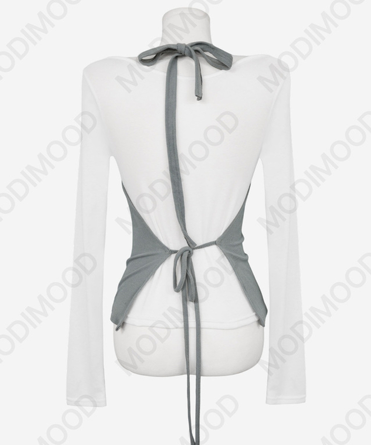 【SET】ホルタードレープテンセルTシャツ