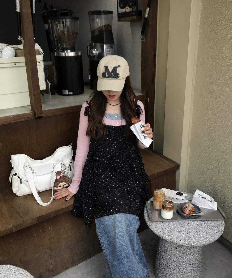 ビーズダブルレイヤードネックレス SILVER