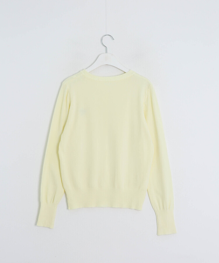 リボン刺繍ラウンドカーディガン