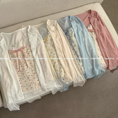 【SET】フラワーキャミソール カーディガン