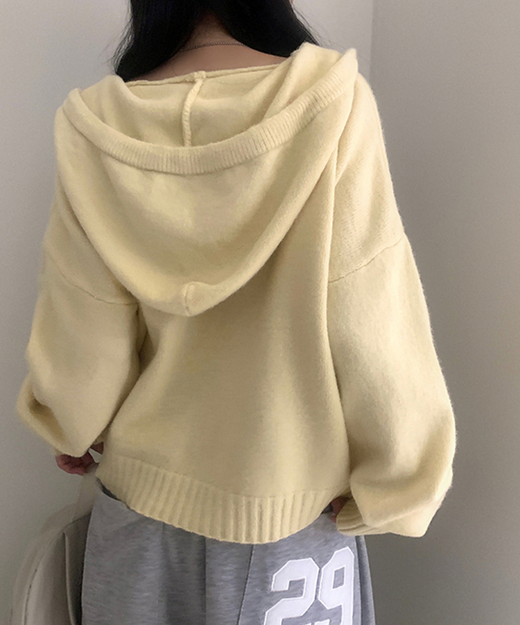 ルーズフィットポケット2WAYジップアップ(5color) YELLOW