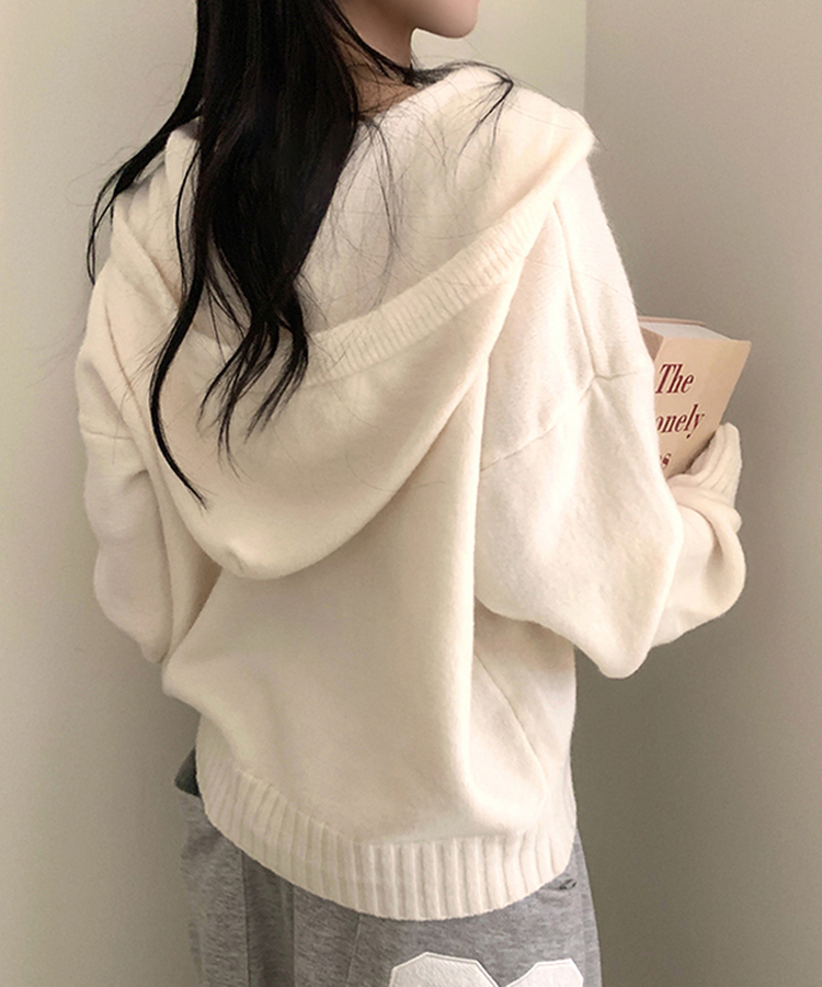 ルーズフィットポケット2WAYジップアップ(5color) IVORY