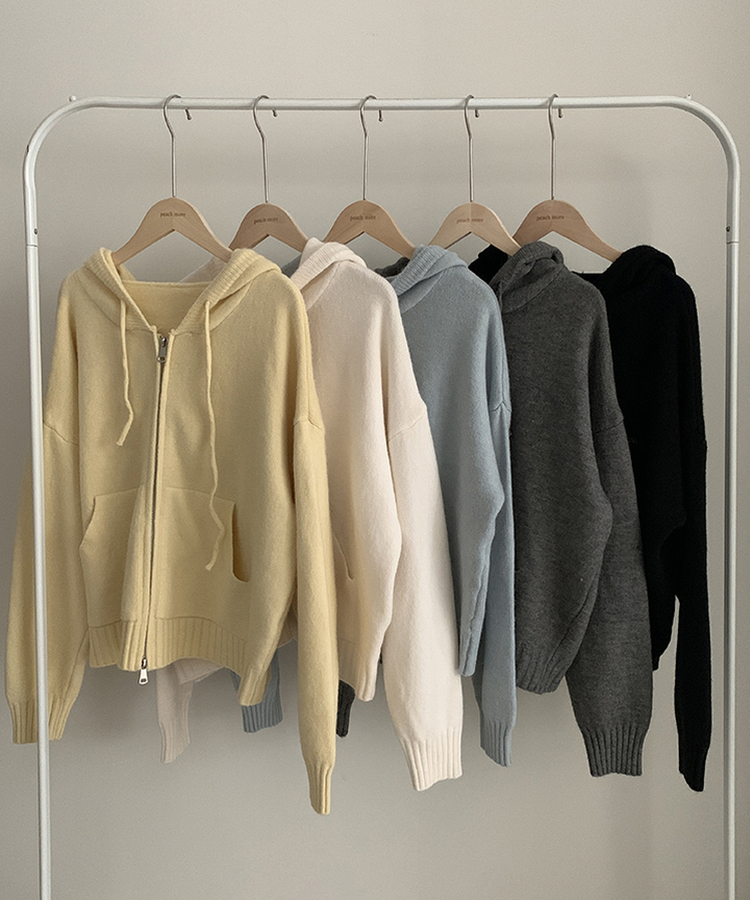 ルーズフィットポケット2WAYジップアップ(5color)