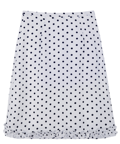 ドットフリルミディスカート