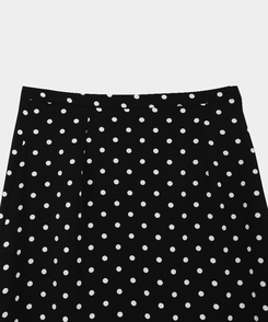 ドットフリルミディスカート