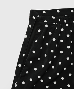 ドットフリルミディスカート
