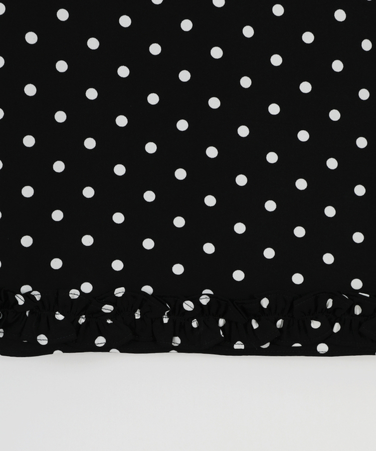 ドットフリルミディスカート