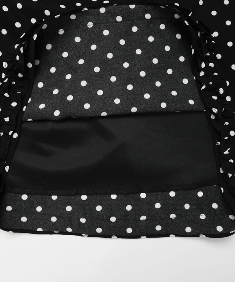 ドットフリルミディスカート