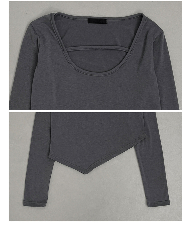 쿠미리본끈홀터넥나시유넥언발사선긴팔세트