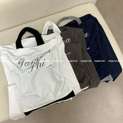 ホルターネックレイヤードTシャツ