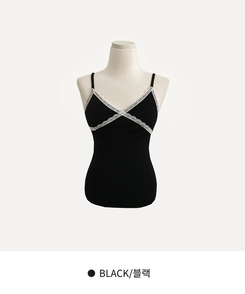 レースストラップキャミソール(10color)