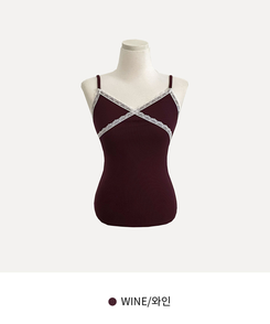 レースストラップキャミソール(10color)