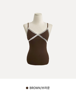 レースストラップキャミソール(10color)