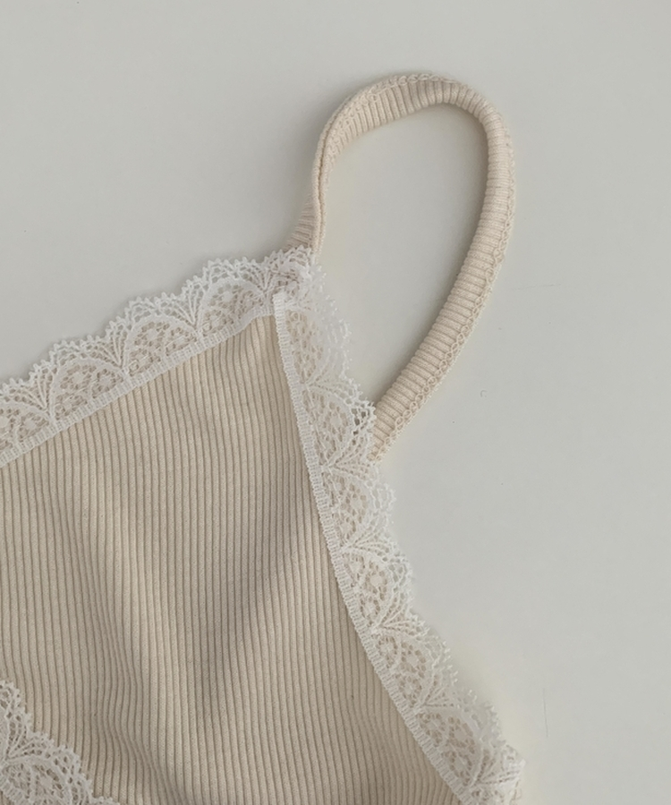 로아베 레이스 슬리브리스 끈나시 10color