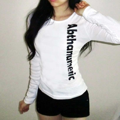 サイドシアリング長袖Tシャツ(6color) IVORY