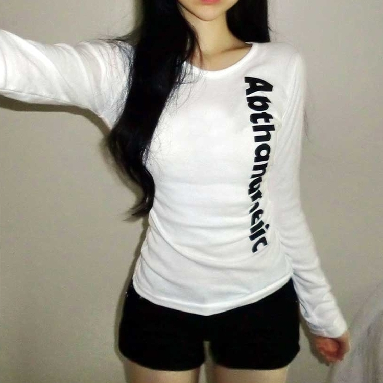 サイドシアリング長袖Tシャツ(6color) IVORY