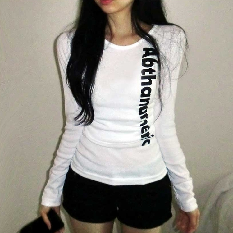 サイドシアリング長袖Tシャツ(6color) IVORY