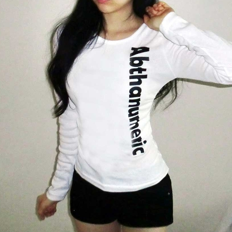 サイドシアリング長袖Tシャツ(6color) IVORY