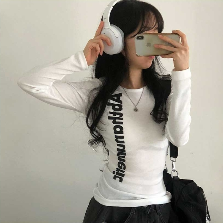 サイドシアリング長袖Tシャツ(6color) IVORY