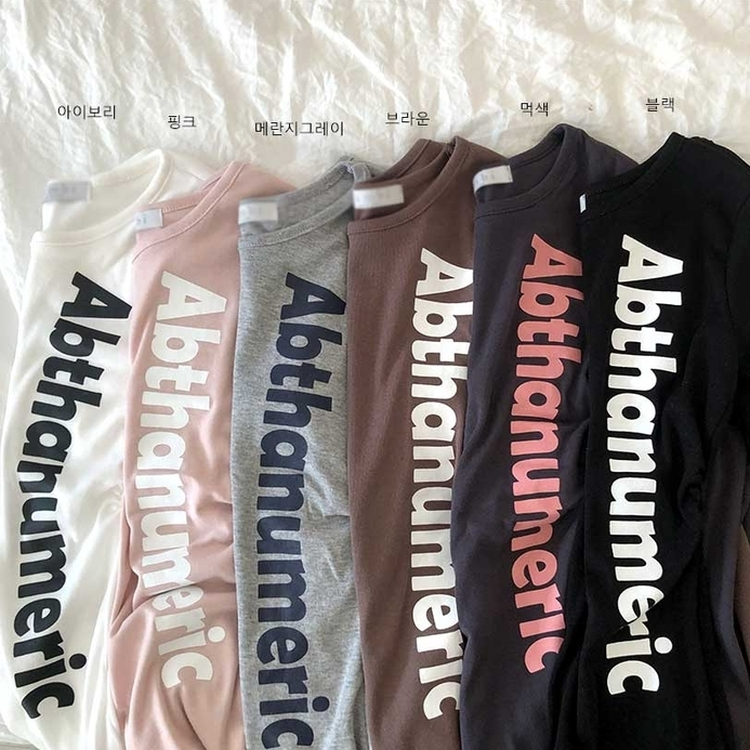 サイドシアリング長袖Tシャツ(6color)