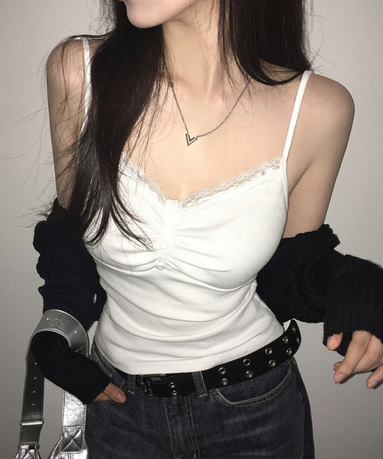 レースキャミソール IVORY