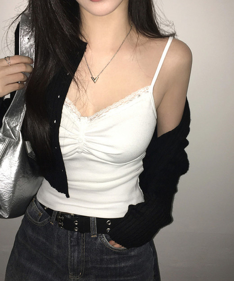 レースキャミソール IVORY