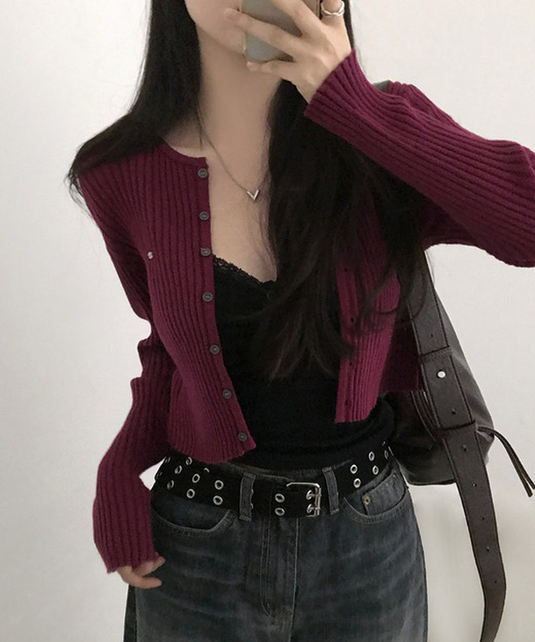 レースキャミソール BLACK