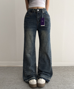 【丈別】セミフレアブーツカットデニムパンツ VINTAGE