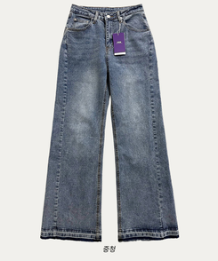 【丈別】セミフレアブーツカットデニムパンツ