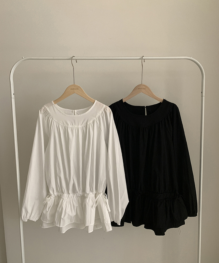 ロングブラウスワンピース