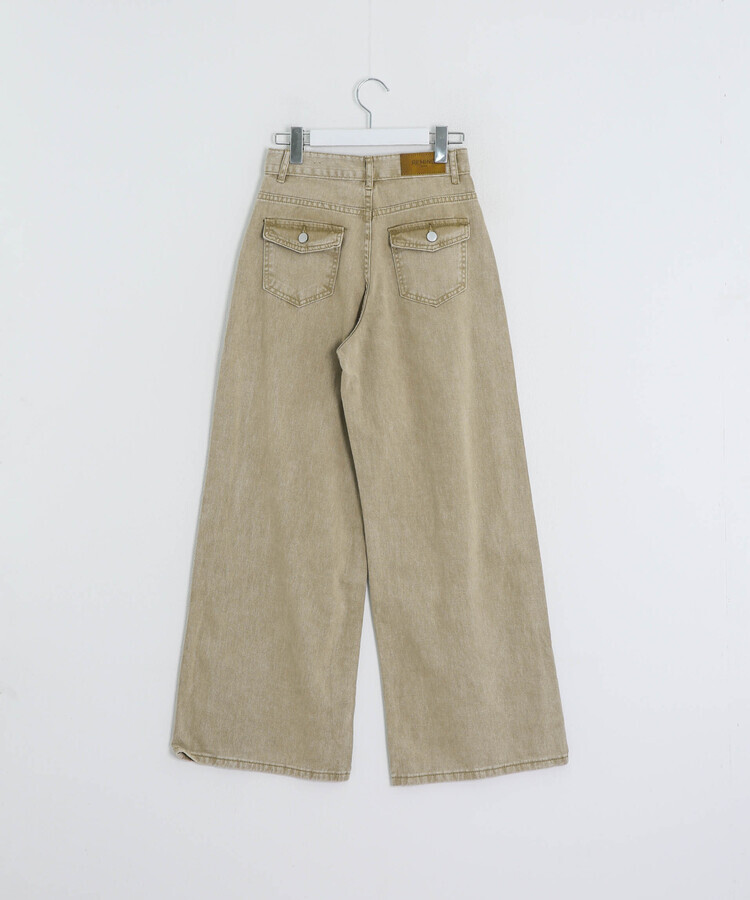 ヒップポケットワイドパンツ